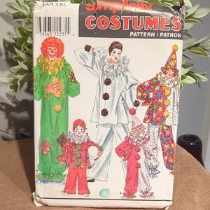Simplicity Vibrant Clown Costume Patterns